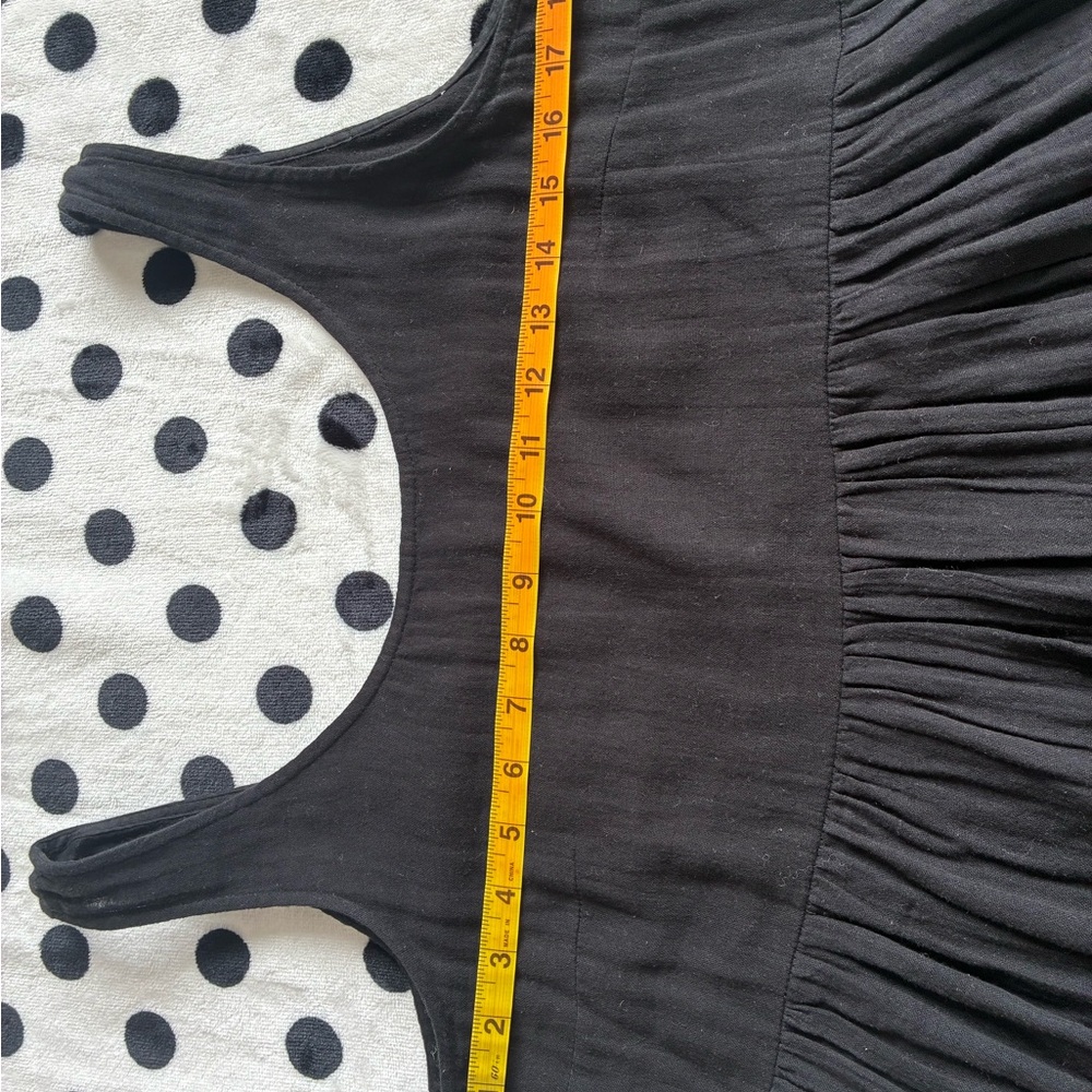 ICHI Black Tiered Sleeveless Mini Dress - Picture 10 of 11